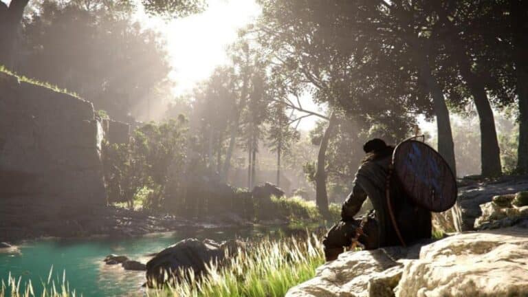 Capture d'ecran de Crimson Desert tournant en 4K 60 FPS sur PlayStation 5 Pro avec ray tracing active