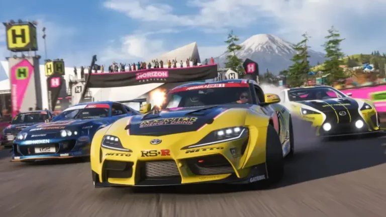 Capture d'ecran de Forza Horizon 6 montrant un circuit chronometre dans le monde ouvert japonais