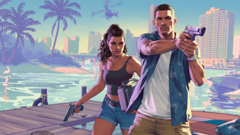 Capture d'ecran de la fausse fuite de gameplay GTA 6 montrant l'interface de Vice City