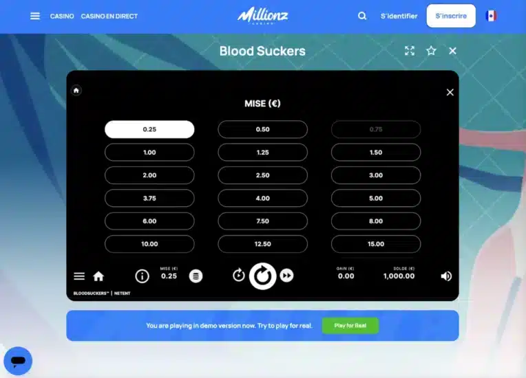 machine a sous millionz casino