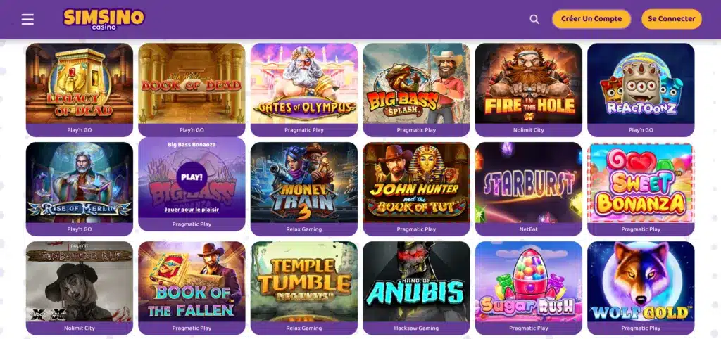 machine a sous simsino