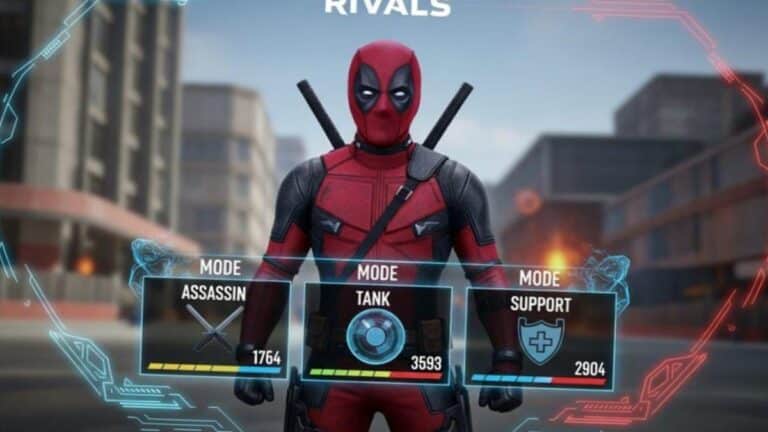 Interface de selection des heros de Marvel Rivals montrant Spider-Man, Iron Man et Jeff the Land Shark