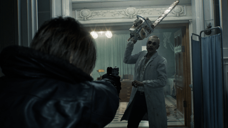 Capture d'ecran de Resident Evil Requiem montrant les graphismes photorealistes du RE ENGINE