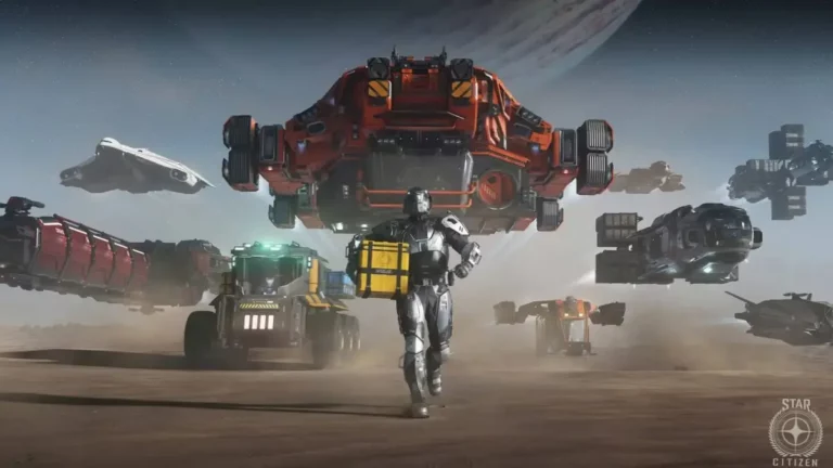 Interface de Star Citizen affichant un message d'alerte securite suite au piratage de janvier 2026