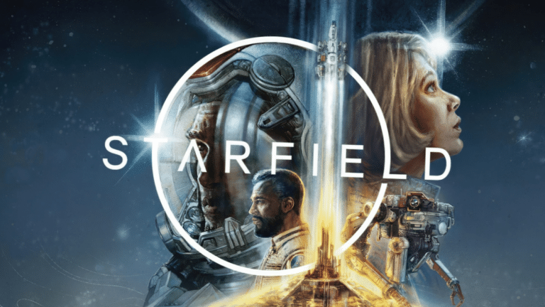 Visuel officiel de Starfield sur PlayStation 5 avec logo PS5 et date de sortie avril 2026