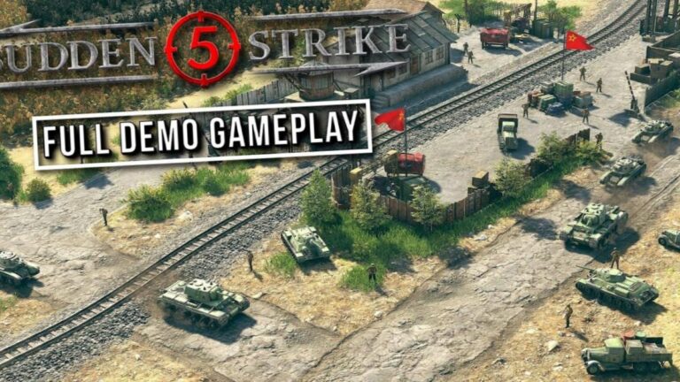Capture d'ecran de Sudden Strike 5 montrant une bataille tactique de la Seconde Guerre mondiale