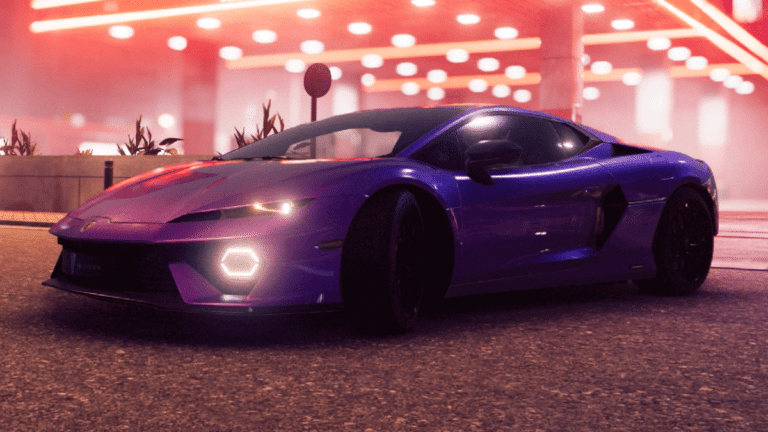 Capture d'ecran de Test Drive Unlimited Solar Crown Saison 6 avec les nouvelles voitures sur circuit