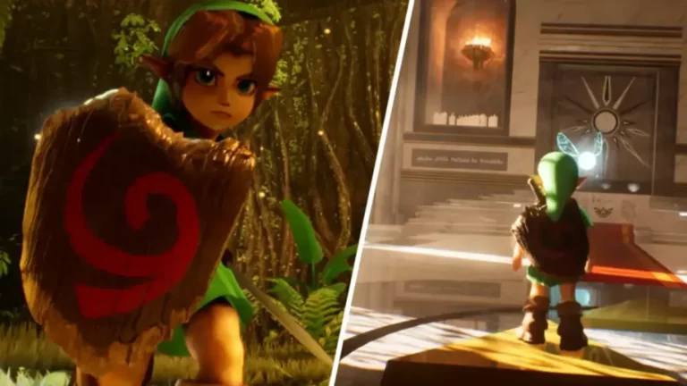 Visuel du remake LEGO de The Legend of Zelda Ocarina of Time annonce par Nintendo en mars 2026