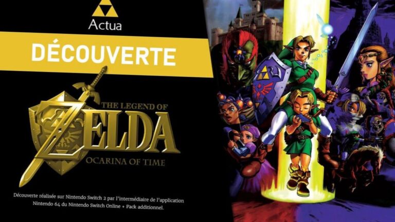 Artwork promotionnel de The Legend of Zelda Ocarina of Time remake pour Nintendo Switch 2
