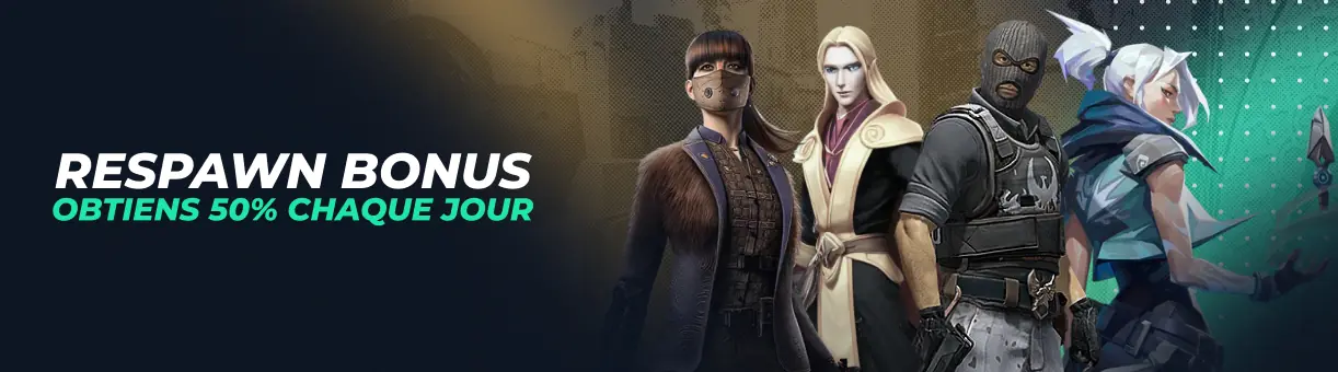 respawn bonus sur rolletto