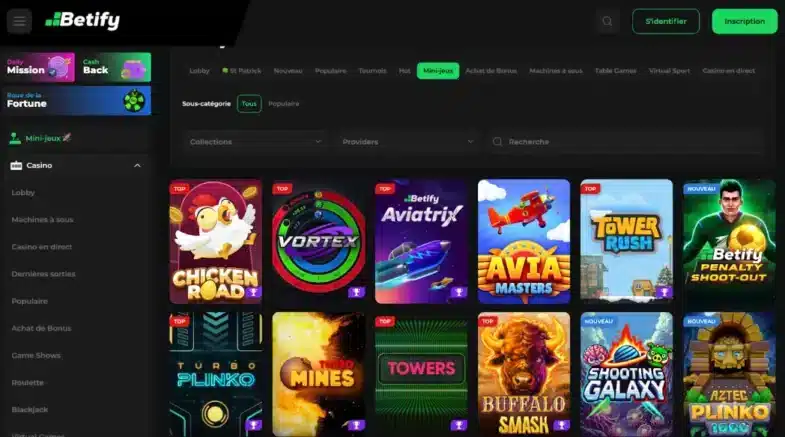 betify autre jeux