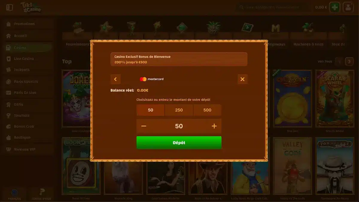 dépôt tiki casino dépôt tiki casino