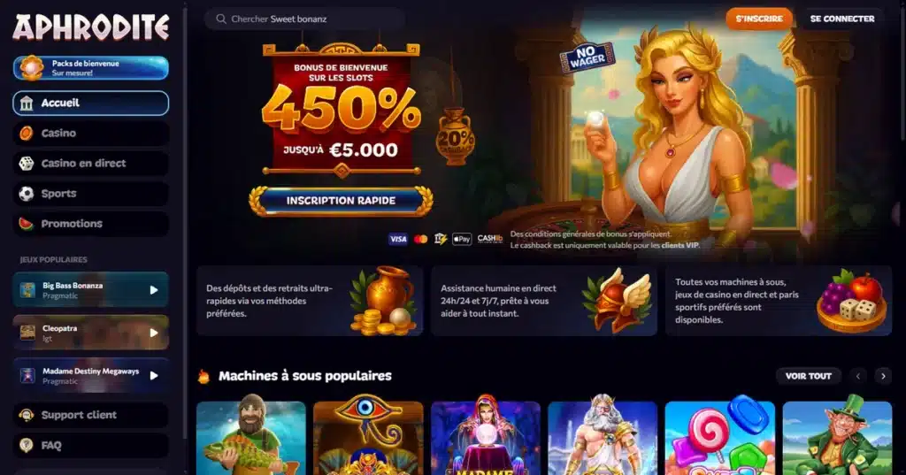 Cashback VIP d'Aphrodite
