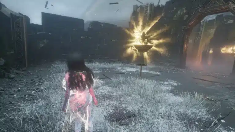 Labyrinthe ruines ésotériques clair obscur