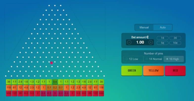 ball plinko gameplay