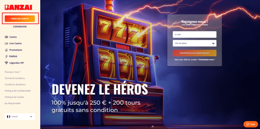 Banzai Casino : notre avis complet 15 Inscription Banzai