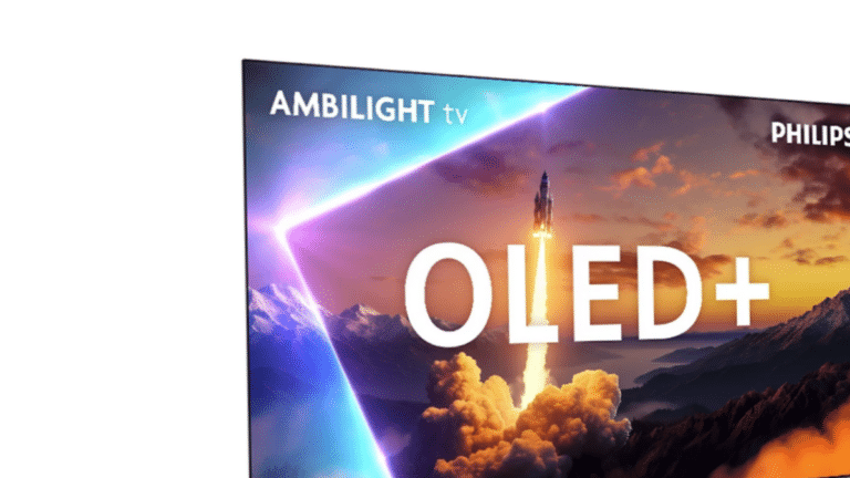 Televiseur OLED Philips 77OLED910 77 pouces avec technologie Ambilight et taux de rafraichissement 144 Hz