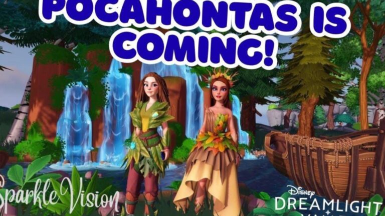 Pocahontas dans Disney Dreamlight Valley lors de la mise a jour The Whispers of the Wind