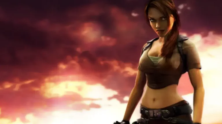 Capture d'ecran du gameplay inedit de Tomb Raider Legend montrant Lara Croft dans une version preliminaire du niveau Bolivie