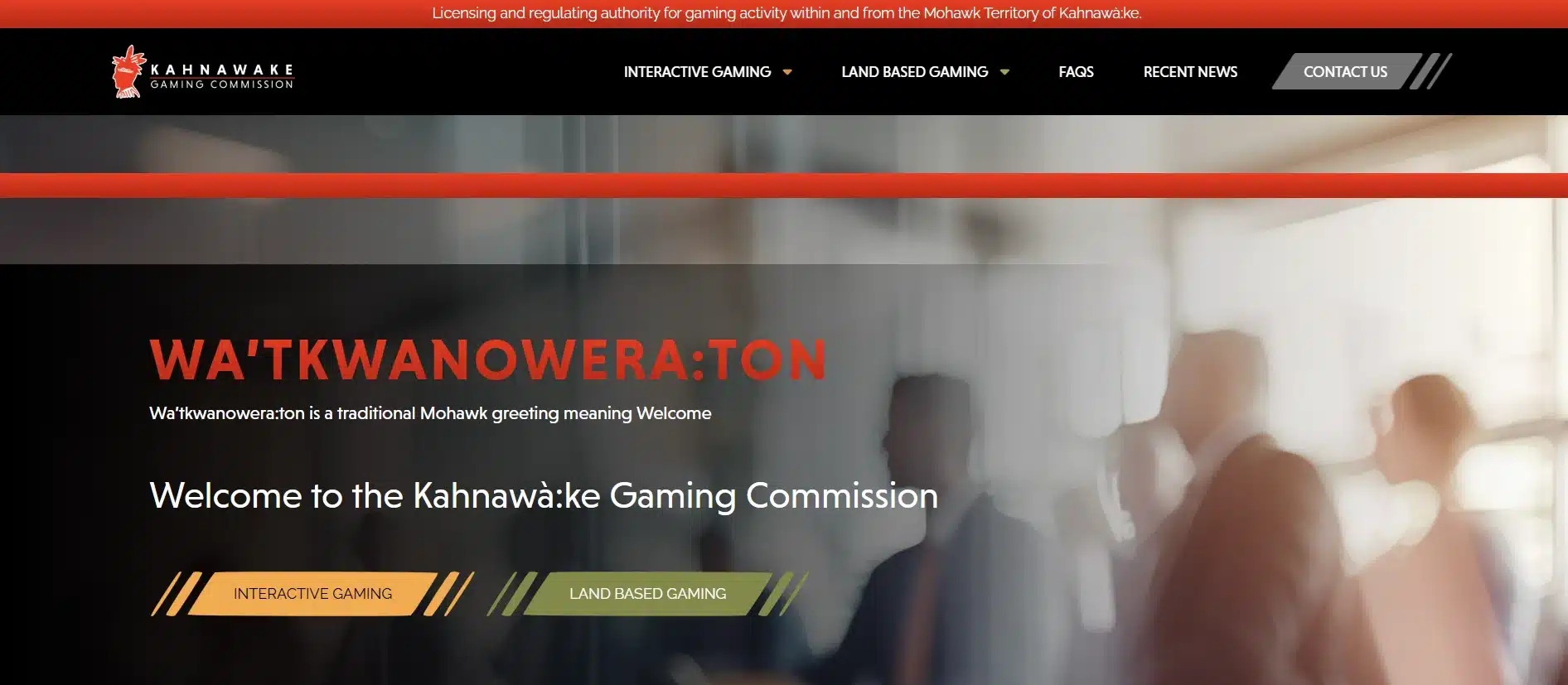 Page d'accueil Kahnawake gaming commission Page d'accueil Kahnawake gaming commission