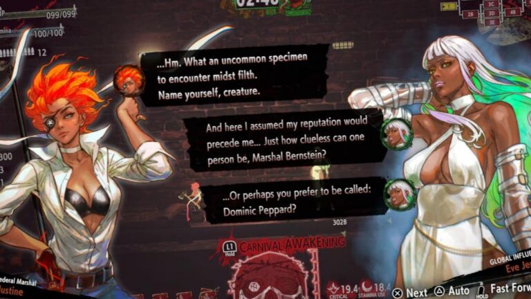 Capture d'ecran du roguelike horrifique Hotel Barcelona de Suda51 et Swery sur Nintendo Switch