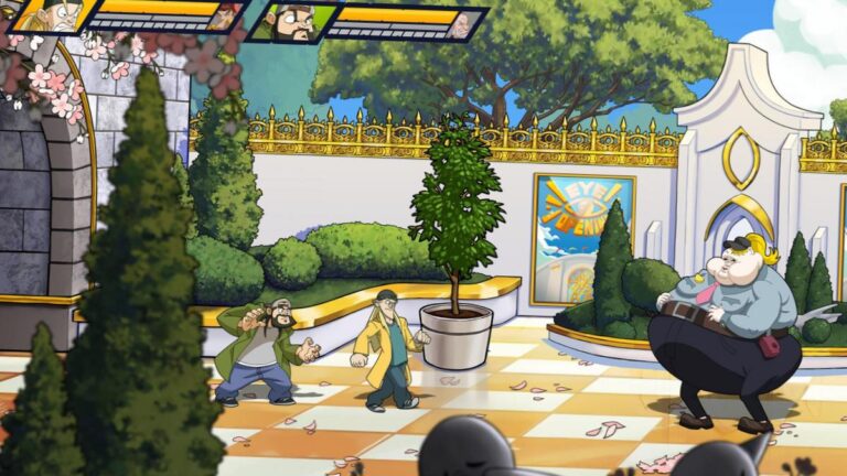 Capture d'ecran de Jay and Silent Bob: Chronic Blunt Punch montrant les deux personnages en action