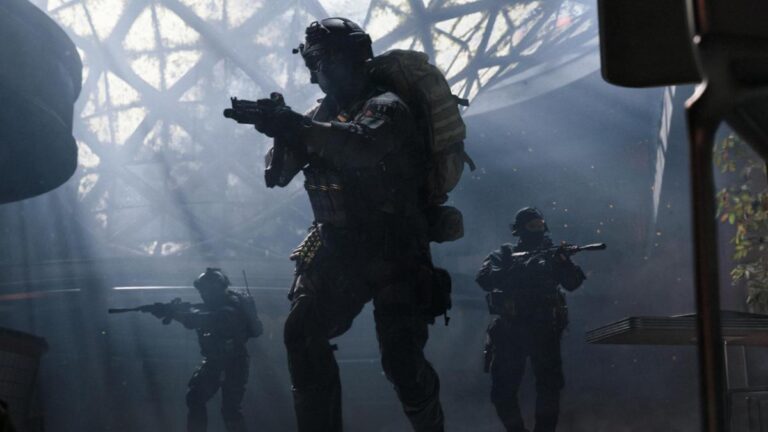 Capture d'ecran de Call of Duty Modern Warfare 4 montrant le gameplay boots on the ground