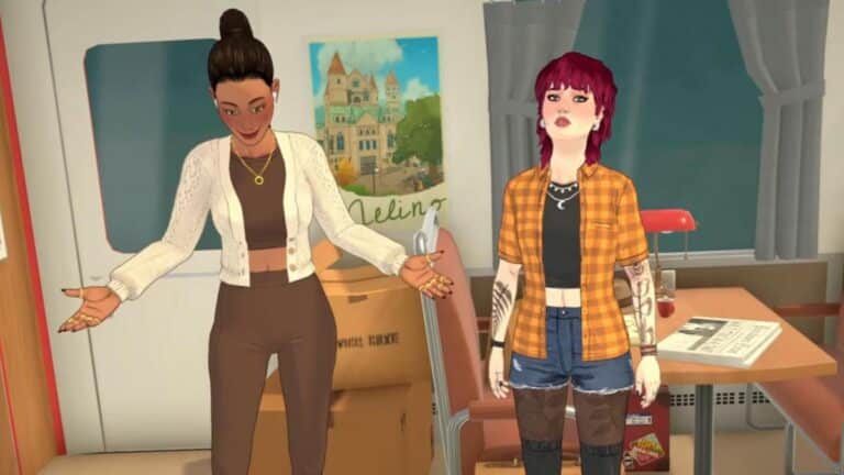 Interface de Paralives montrant les fonctionnalites de personnalisation face aux Sims 4