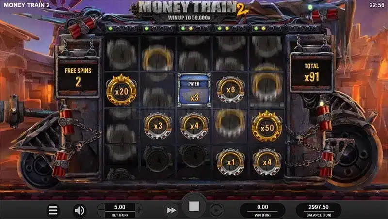 symboles bonus money train 2