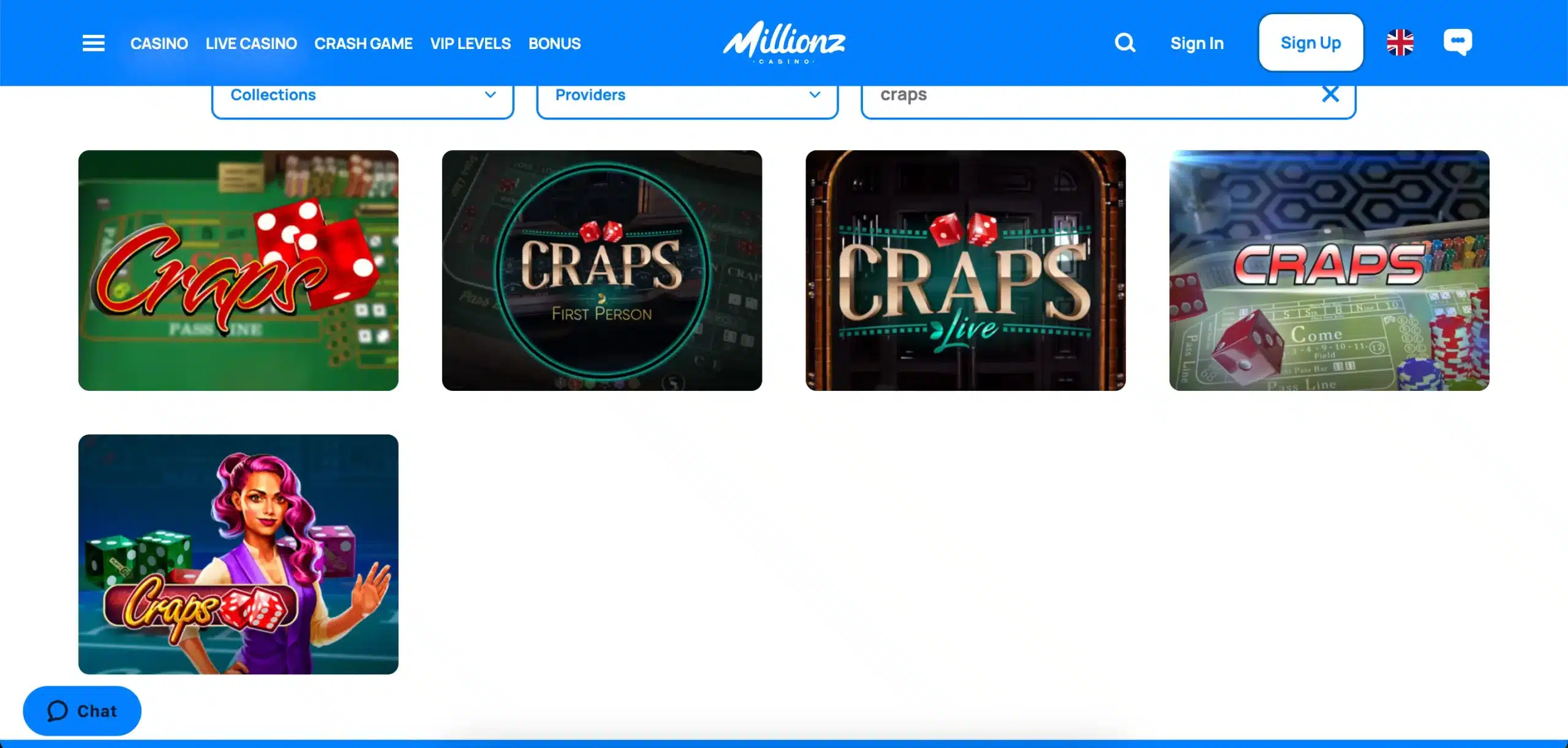craps millionz