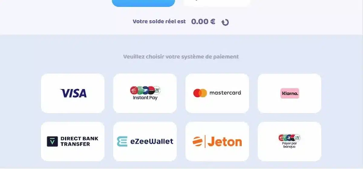 Méthode de paiement fiat