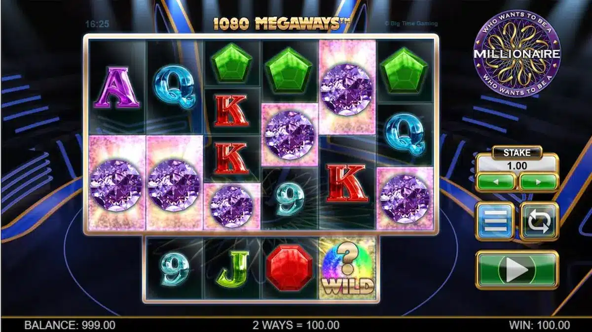 Who Wants to Be a Millionnaire Megaways slots provider big time gamin