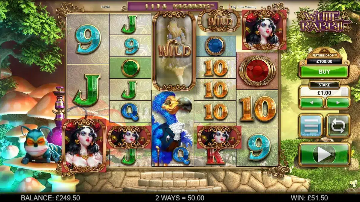White Rabbit slots big time gamin provider