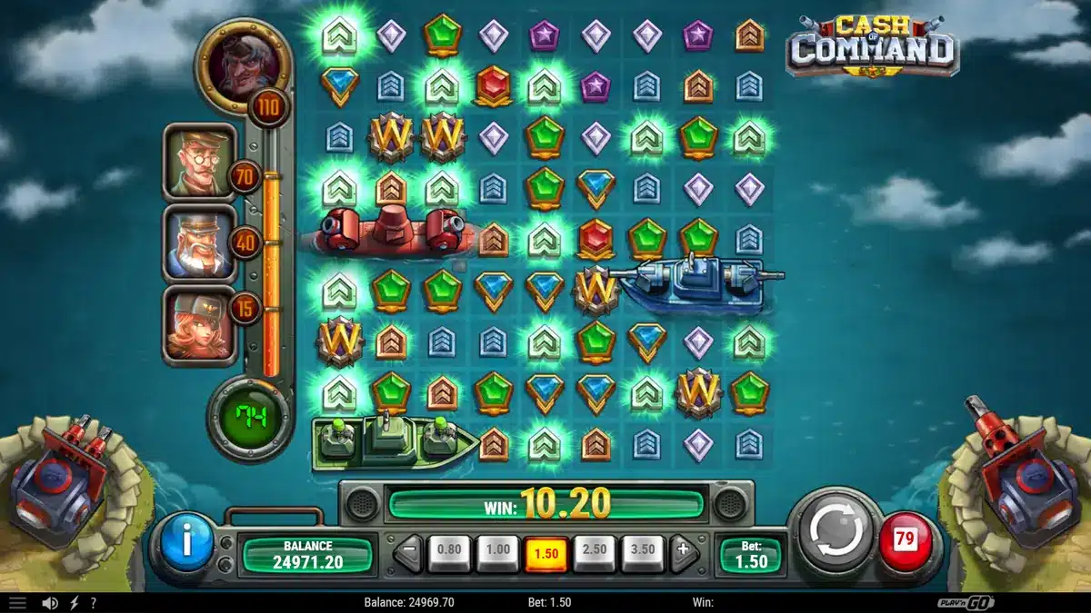 machine à sous 9 rouleaux cash of command