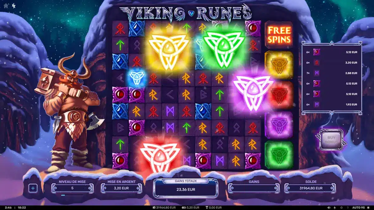 machine à sous 9 rouleaux viking runes