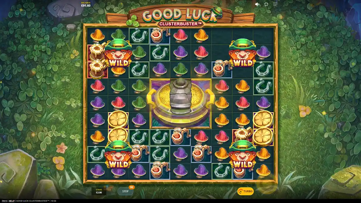 machine à sous 9 rouleaux good luck clusterbuster