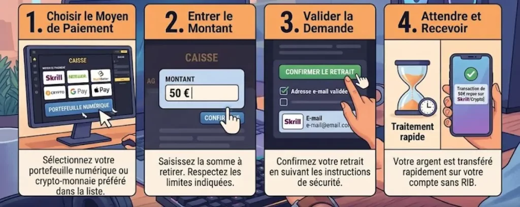 Comment retirer ses gains sans RIB : la procédure étape par étape