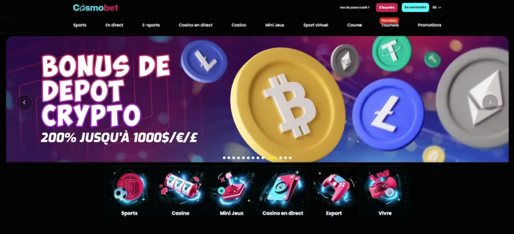 Cosmobet casino retraits rapides