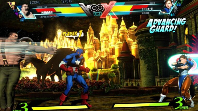 Capture d'ecran d'Ultimate Marvel vs. Capcom 3 montrant Phoenix incapable de se transformer en Dark Phoenix