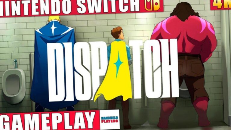 Capture d'ecran du jeu Dispatch sur Nintendo Switch avec les nouvelles options de censure du DLC HR Violations Pack