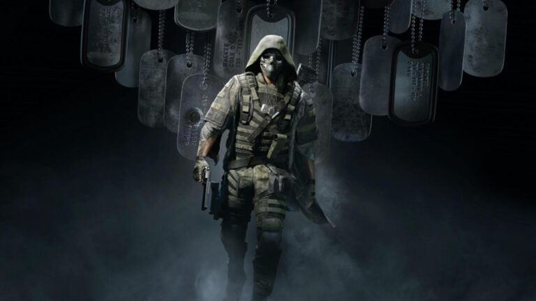 Logo Ghost Recon sur fond sombre illustrant la crise du developpement de Project OVR chez Ubisoft