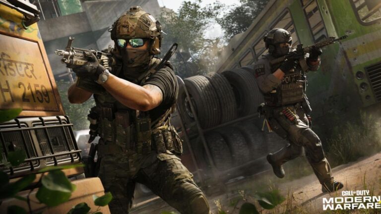 Visuel promotionnel de Call of Duty Modern Warfare 4 montrant le nouveau systeme de gunplay sans bloom