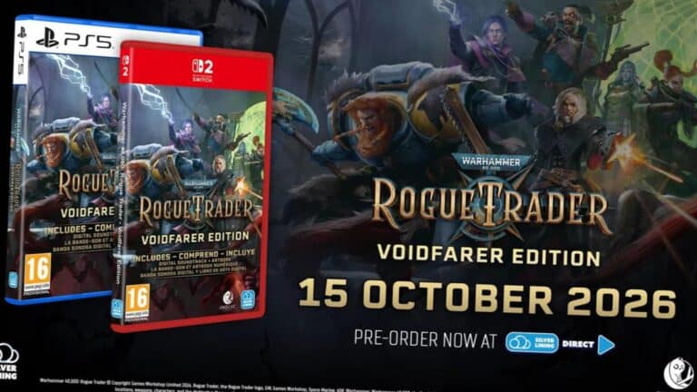 Interface du launcher Owlcat Games retire de Warhammer 40,000 Rogue Trader apres 19 heures