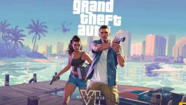 Logo Rockstar Games et interface Discord avec mention de GTA 6 en juin 2026