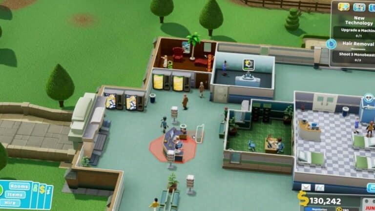 Visuel promotionnel de Two Point Hospital Full Health Collection sur consoles nouvelle generation