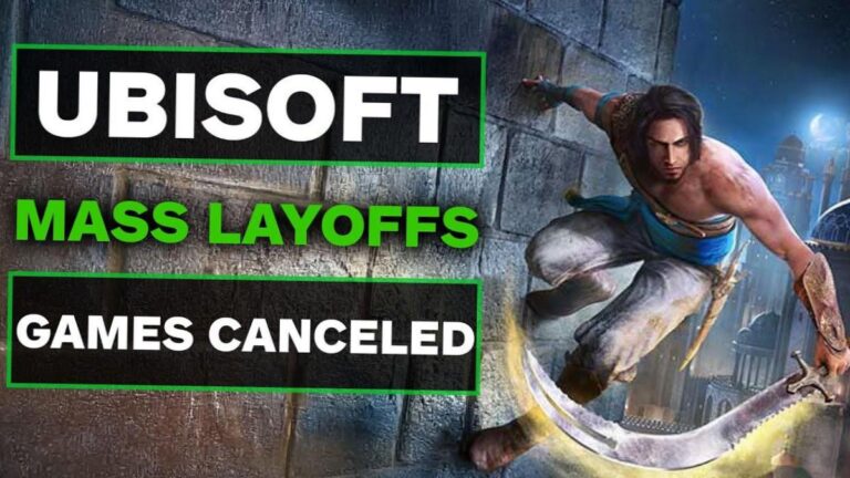 Logo Ubisoft devant les bureaux du studio lors de l'annonce des fermetures de juin 2026
