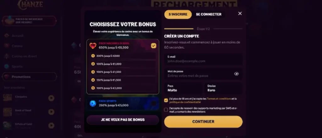 Betzino : meilleur bonus 200% pour le live casino