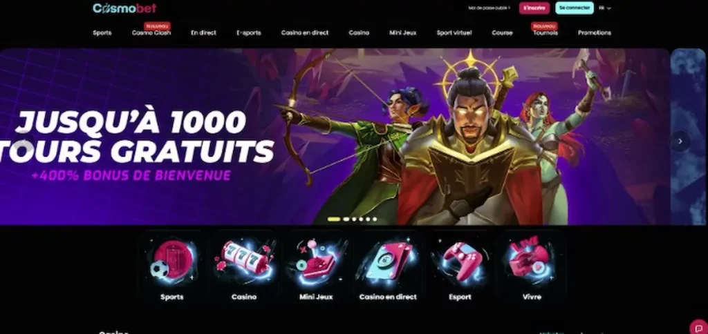Cosmobet : bonus 200% avec le plafond le plus élevé