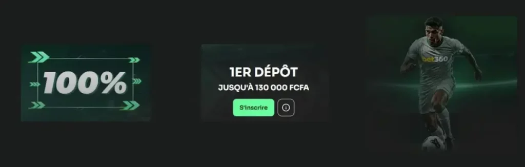 Bonus de bienvenue paris sportifs Bet360