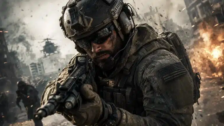 Visuel promotionnel de Call of Duty Modern Warfare 4 face a GTA 6 pour la confrontation d'automne 2026